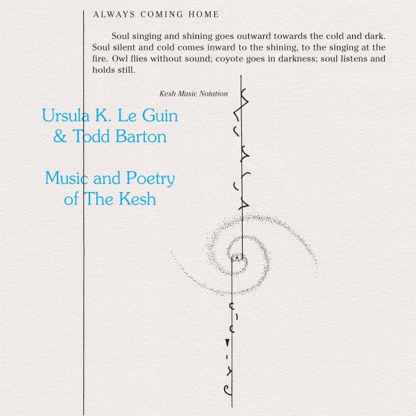 Ursula Le Guin & Todd Barton - Music And Poetry Of The Kesh (LP) Freedom To Spend Vinyl 603786278818