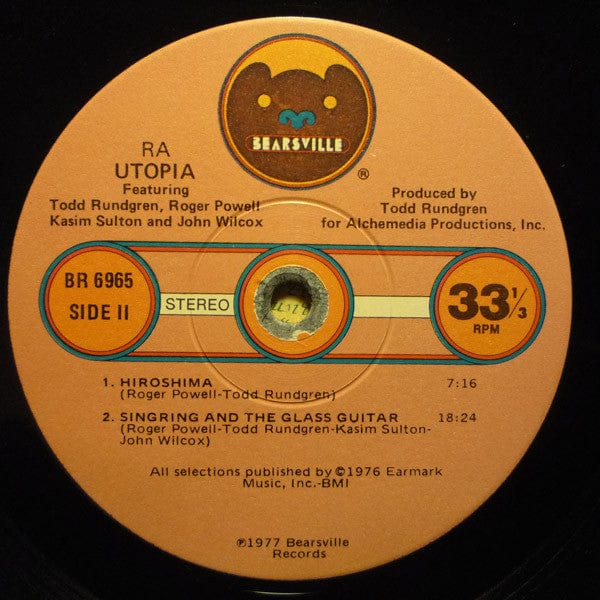 Utopia (5) - Ra (LP, Album) on Bearsville at Further Records