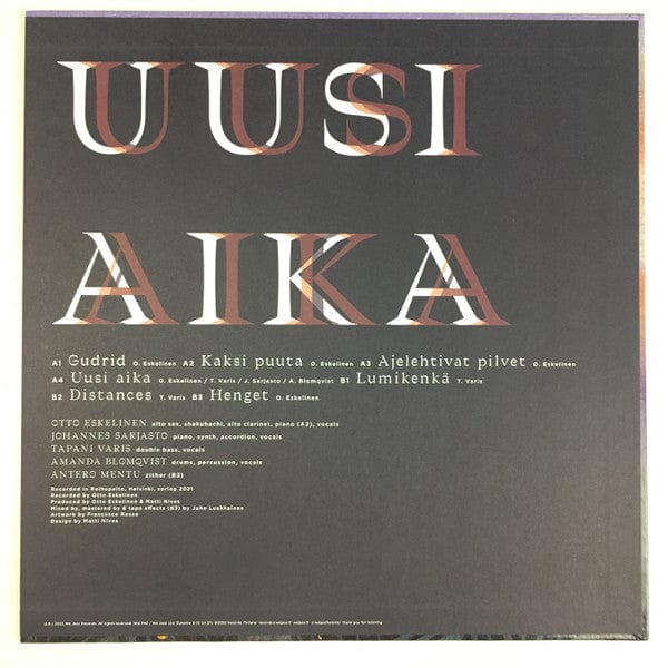 Uusi Aika - Uusi Aika (LP) We Jazz Vinyl 5050580790933