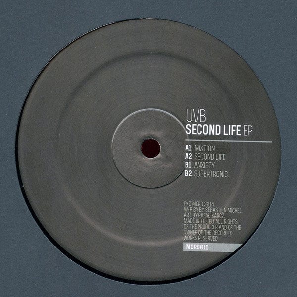 UVB (2) - Second Life EP (2x12") Mord Vinyl