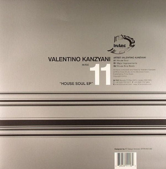 Valentino Kanzyani – House Soul EP (12", Intec Records, 2001) Front Cover