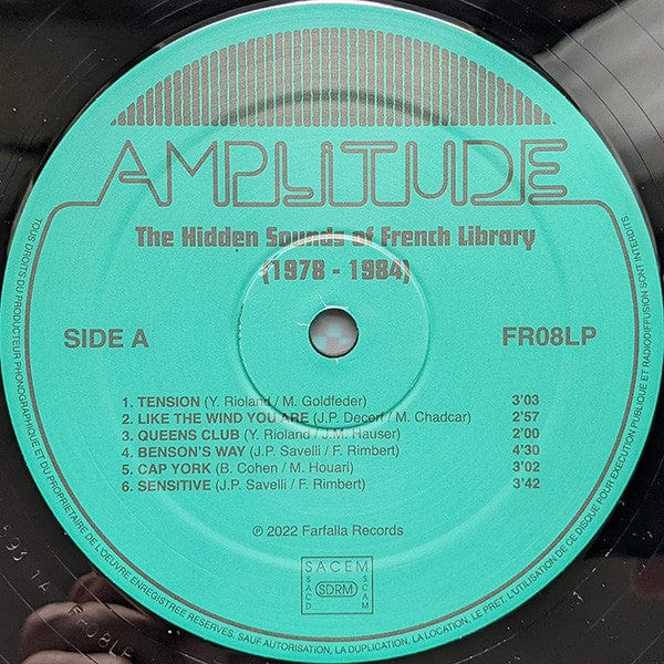 Various - Amplitude - The Hidden Sounds Of French Library (1978 - 1984) (LP) Farfalla Records (2) Vinyl
