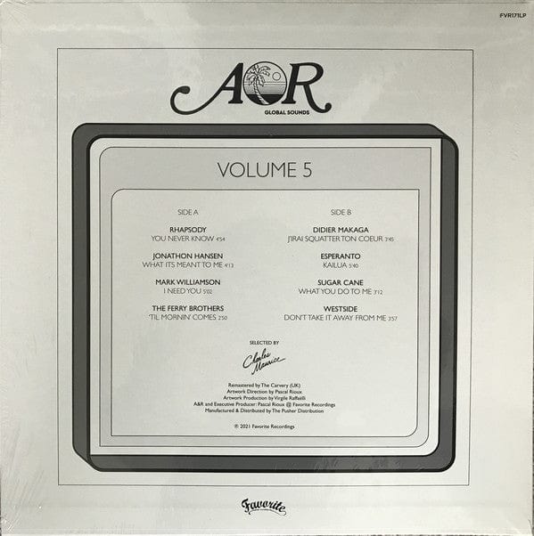 Various - AOR Global Sounds 1977-1984 (Volume 5) (LP) Favorite Recordings Vinyl