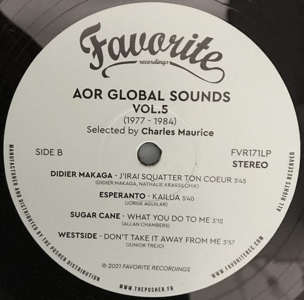 Various - AOR Global Sounds 1977-1984 (Volume 5) (LP) Favorite Recordings Vinyl
