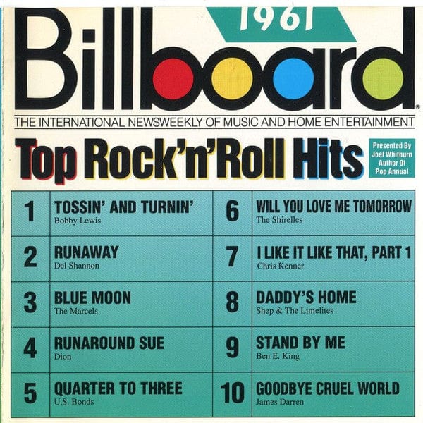 Various - Billboard Top Rock'N'Roll Hits - 1961 (CD) Rhino Records (2) CD 081227062224
