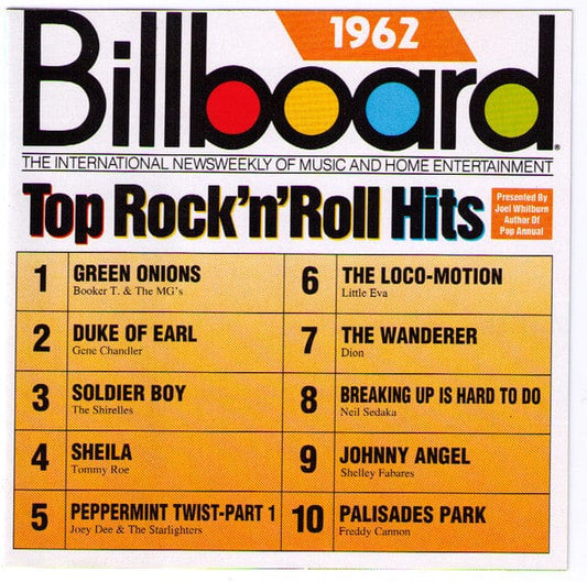 Various - Billboard Top Rock'N'Roll Hits - 1962 (CD) Rhino Records (2) CD 081227062323