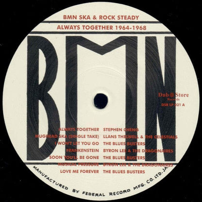 Various - BMN Ska & Rock Steady Always Together 1964-1968 (LP) Dub Store Records,Sunshine Vinyl 4571179531405