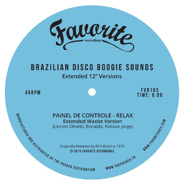 Various - Brazilian Disco Boogie Sounds (Extended 12" Versions) (12") Favorite Recordings Vinyl 3760179353167