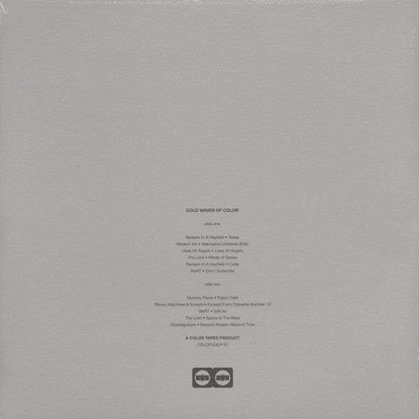 Various – Cold Waves Of Color (LP, Export Edition, Color Disc, 2015) Back Cover