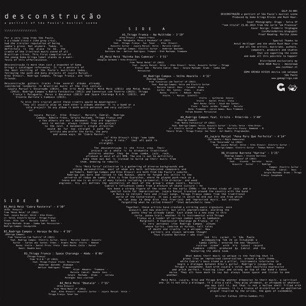 Various - Desconstrução (LP) Goma Gringa Discos Vinyl 8717127018543
