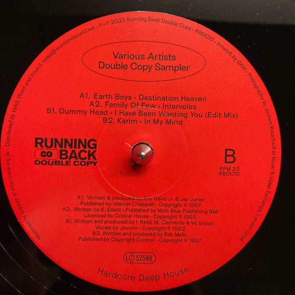 Various - Double Copy Sampler (12") Running Back Double Copy Vinyl 4251804139656