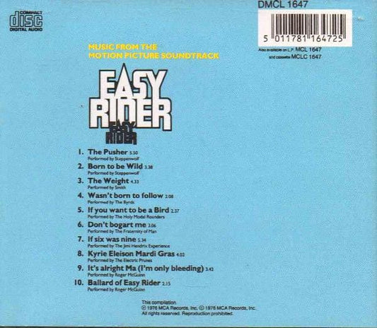 Various - Easy Rider (Music From The Motion Picture Soundtrack) (CD) MCA Records CD 5011781164725