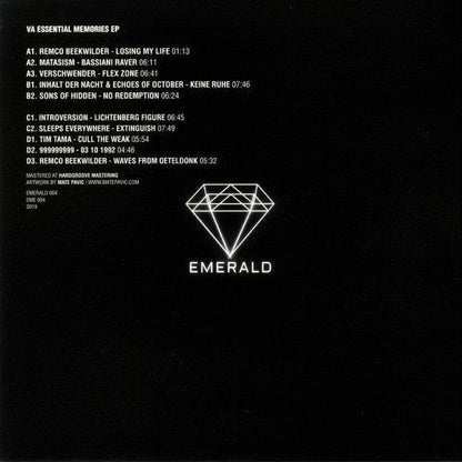 Various - Essential Memories EP (2x12", Comp) Emerald (4)