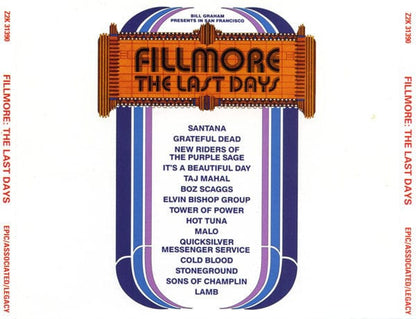 Various - Fillmore: The Last Days (2xCD) Epic Associated,Legacy CD 07464313902