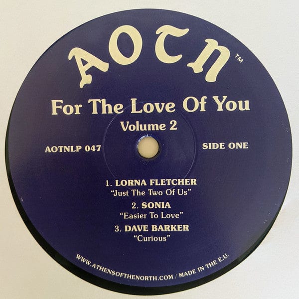 Various - For The Love Of You, Vol. 2 on Athens Of The North at Further Records