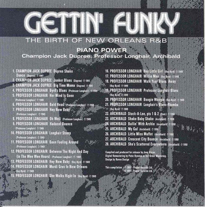 Various - Gettin' Funky The Birth Of New Orleans R & B (4xCD) Proper Records (2) CD 604988992823