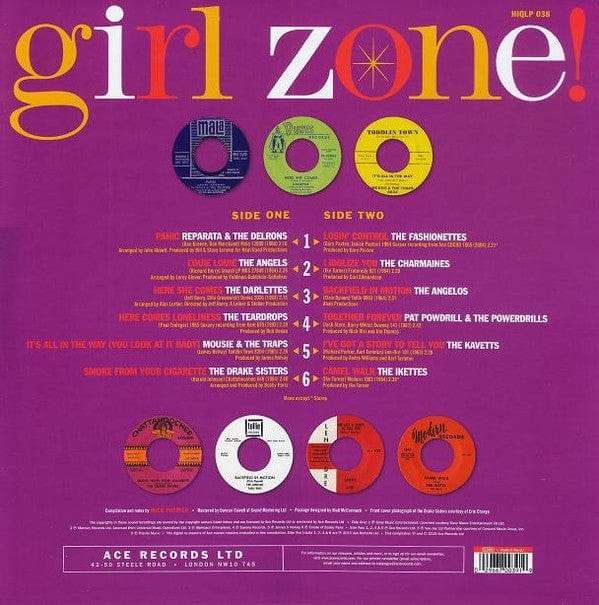 Various - Girl Zone! (LP) Ace Records Ltd. Vinyl 029667003919