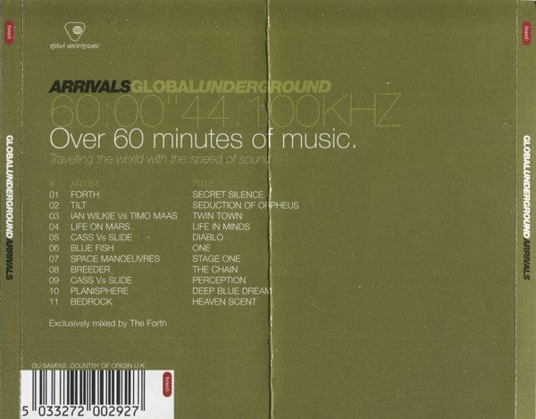 Various - Global Underground: Arrivals (CD) Boxed,Boxed CD 5033272002927