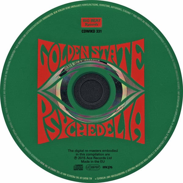 Various - Golden State Psychedelia (CD) Big Beat Records CD 029667433129