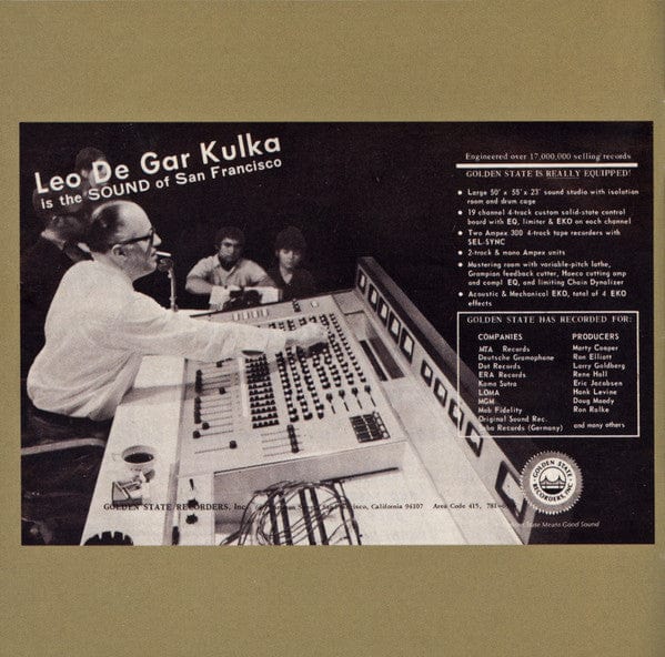 Various - Golden State Psychedelia (CD) Big Beat Records CD 029667433129