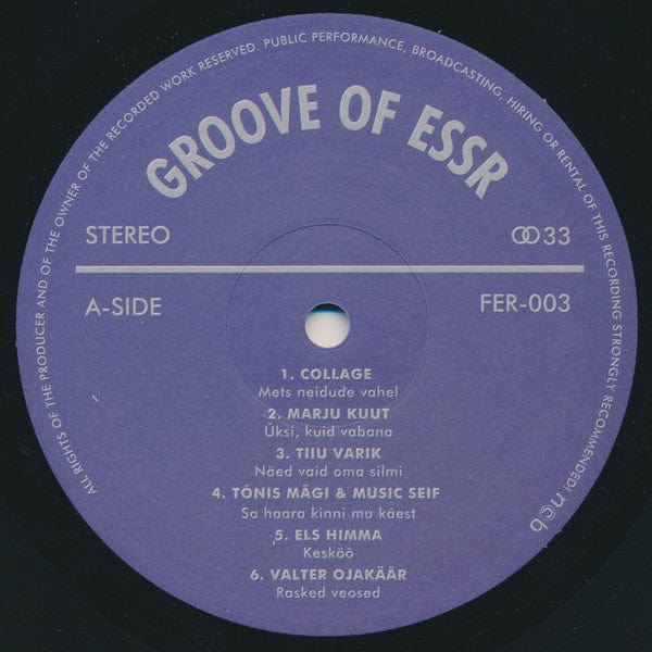Various - Groove Of ESSR: Funk, Disco, Jazz From Soviet Estonia (LP, Comp) on Funk Embassy Records at Further Records