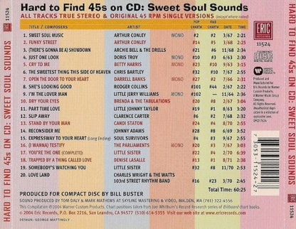 Various - Hard To Find 45s On CD: Sweet Soul Sounds (CD) Eric Records,Eric Records CD 730531152427