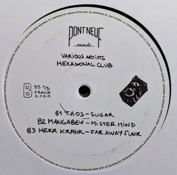 Various – Hexagonal Club (2x12", Pont Neuf Records, 2020) Image 4