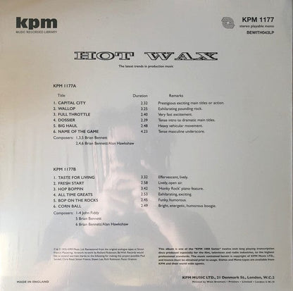 Various - Hot Wax (LP, Album, Ltd, RE, RM, 180) Be With Records