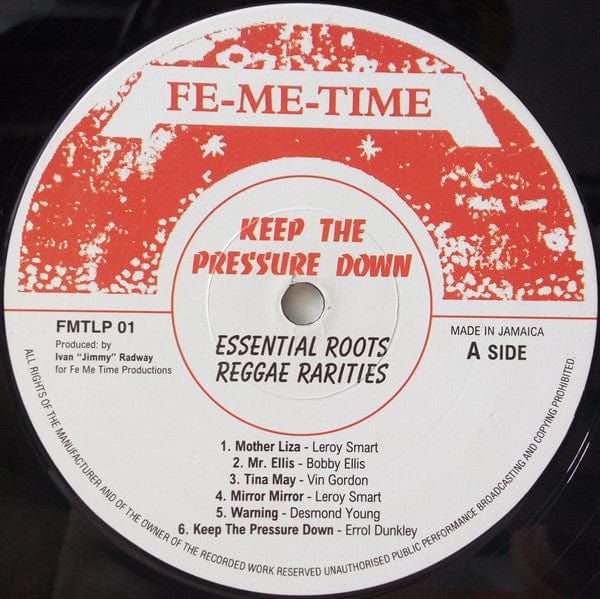 Various - Keep The Pressure Down (LP) Fe-Me-Time Vinyl 649035100813