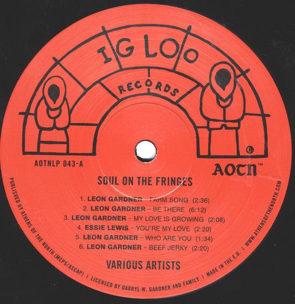 Various - Leon Gardner's Igloo Records (Soul On The Fringes) (LP) Igloo Records (2),Athens Of The North Vinyl 5050580751736