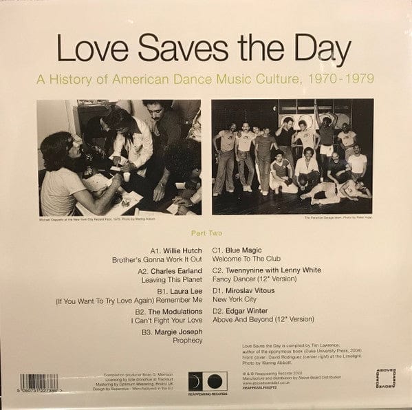 Various - Love Saves The Day (A History Of American Dance Music Culture, 1970-1979) (Part 2) (2xLP) Reappearing Records Vinyl 5060731227386