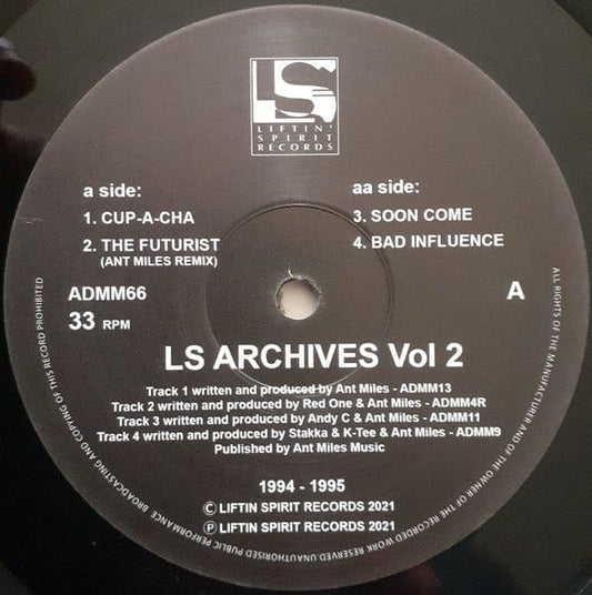 Various - LS Archives Vol 2 (12") Liftin' Spirit Records Vinyl