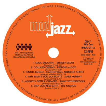 Various - Mod Jazz (2xLP) Kent Dance Vinyl 029667001014