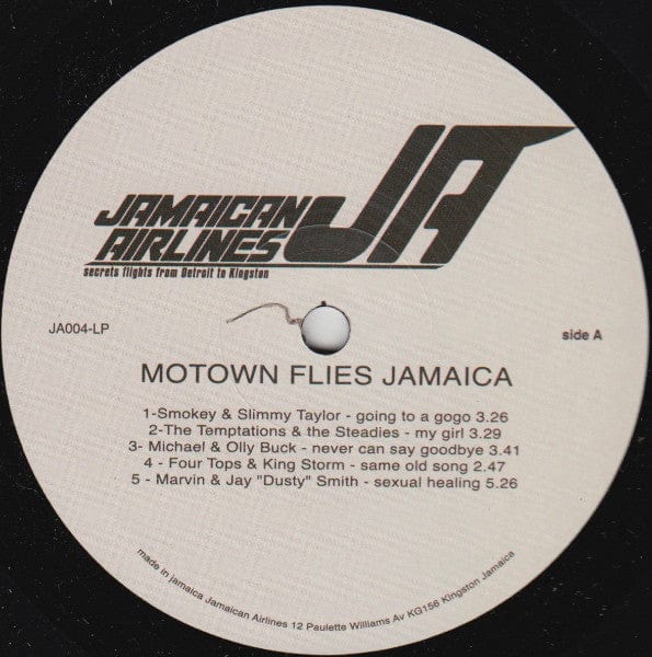 Various - Motown Flies Jamaica Vol 2 (LP, Comp, Unofficial) Jamaican Airlines