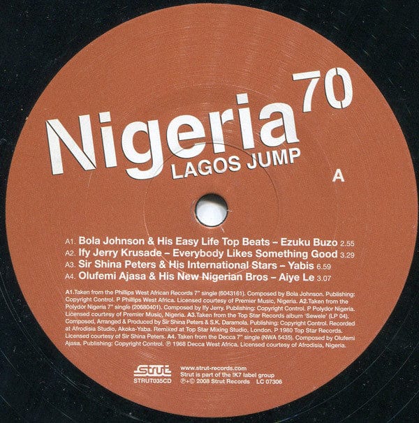 Various - Nigeria 70 (Lagos Jump: Original Heavyweight Afrobeat, Highlife & Afro-Funk) (2xLP) Strut Vinyl 730003303517