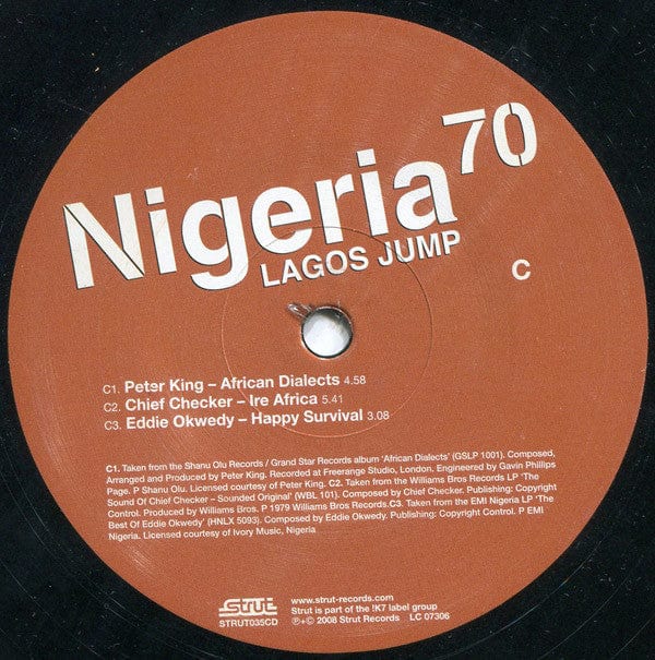 Various - Nigeria 70 (Lagos Jump: Original Heavyweight Afrobeat, Highlife & Afro-Funk) (2xLP) Strut Vinyl 730003303517