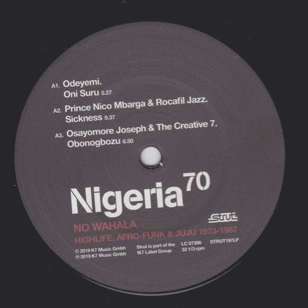 Various - Nigeria 70 (No Wahala: Highlife, Afro-Funk & Juju 1973-1987) (2xLP, Comp) Strut