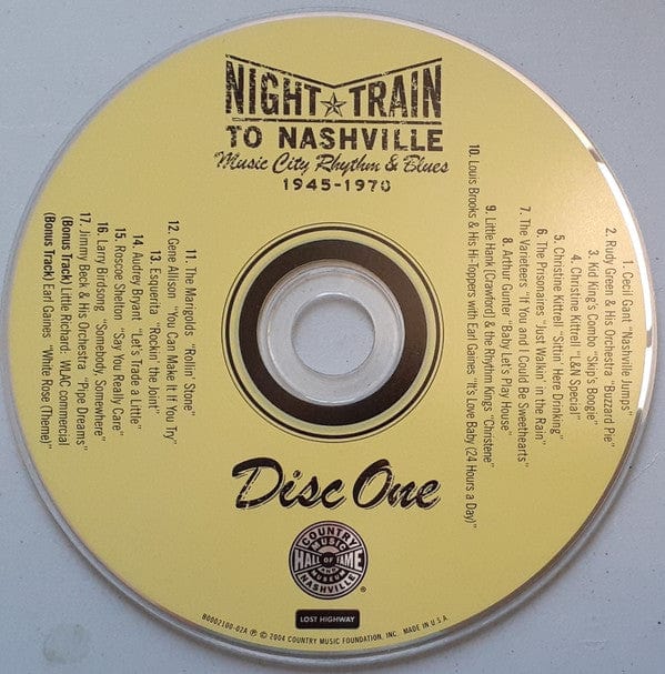 Various - Night Train To Nashville: Music City Rhythm & Blues