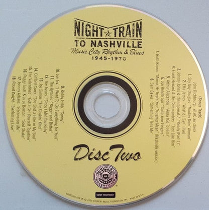 Various - Night Train To Nashville: Music City Rhythm & Blues, 1945-1970 (2xCD) Lost Highway,Country Music Hall Of Fame And Museum CD 602498618240