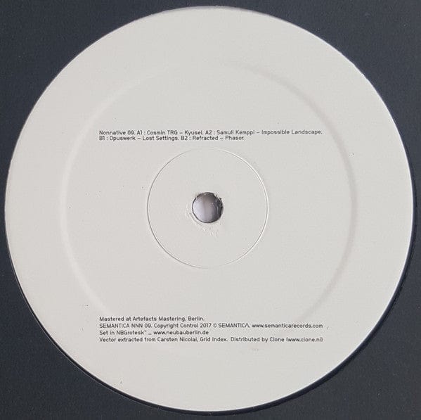 Various - Nonnative 09 (12") Semantica Records Vinyl