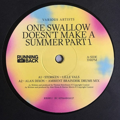 Various - One Swallow Doesn't Make A Summer Part 1 (12") Running Back