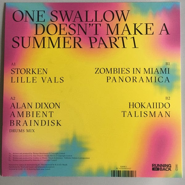Various - One Swallow Doesn't Make A Summer Part 1 (12") Running Back