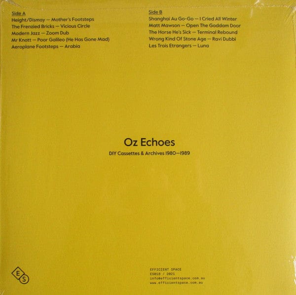 Various - Oz Echoes: DIY Cassettes And Archives 1980-1989 (LP) Efficient Space Vinyl 4251804124652