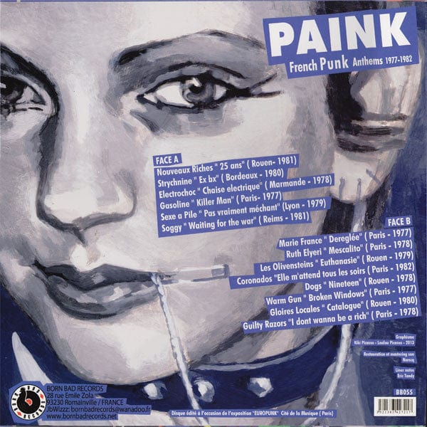 Various - Paink (French Punk Anthems 1977-1982) (LP) Born Bad Records Vinyl 3521381527223