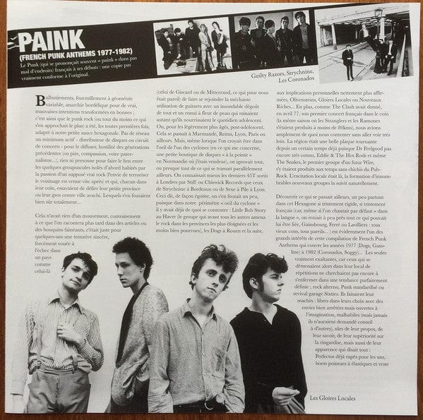 Various - Paink (French Punk Anthems 1977-1982) (LP) Born Bad Records Vinyl 3521381527223