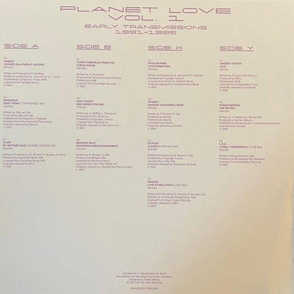 Various - Planet Love Vol. One - Early Transmissions 1991-1995 (2xLP) Safe Trip Vinyl