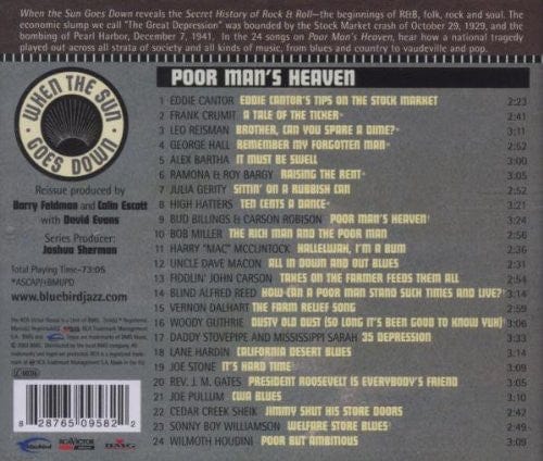 Various - Poor Man's Heaven (CD) Bluebird (3) CD 828765095822