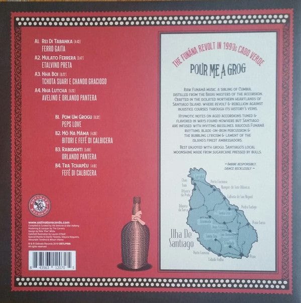 Various - Pour Me A Grog - The Funána Revolt In 1990s Cabo Verde  (LP) Ostinato Records (2) Vinyl 843563120705