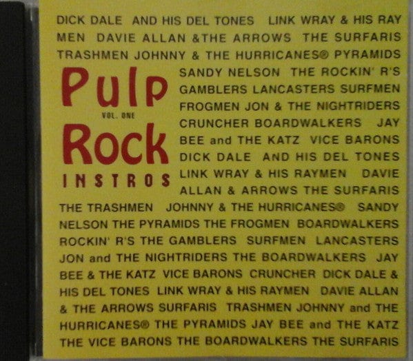 Various - Pulp Rock Instros. Vol. 1 (CD) Macola Record Co.,Playground Records (7) CD 019041118827