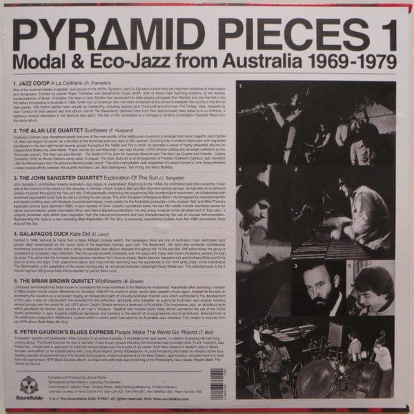 Various - Pyramid Pieces 1 (Modal & Eco-Jazz From Australia 1969-79) (LP) The Roundtable Vinyl 011586761520
